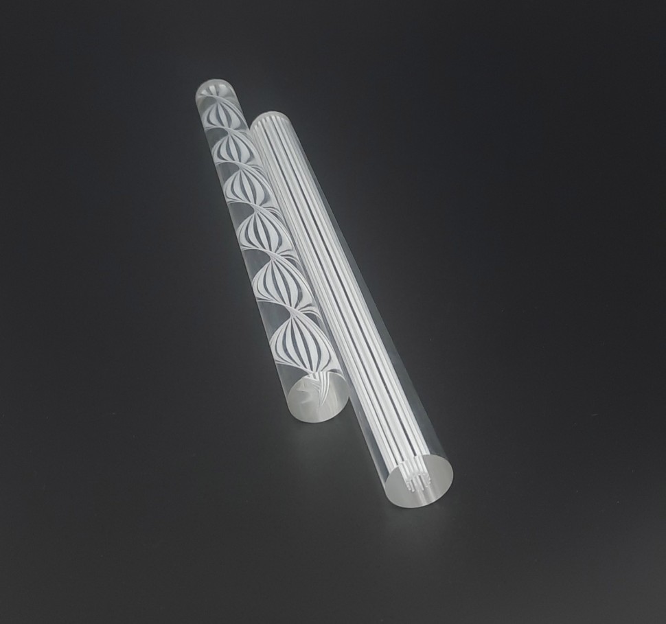 Акриловые стержни из оргстекла «Косичка» — прозрачные